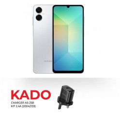 Samsung Galaxy A06 5G 128GB GRAY SMA066BZA & Free CHARGER AS-258 KIT 2.4A