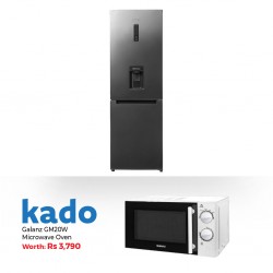 Ocean OSCB 322 NF D XB 3 Refrigerator & Free Galanz GM20W Microwave Oven