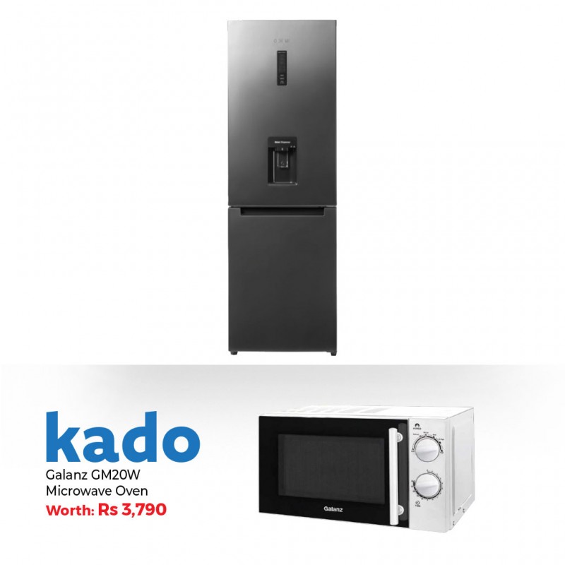 Ocean OSCB 322 NF D XB 3 Refrigerator & Free Galanz GM20W Microwave Oven