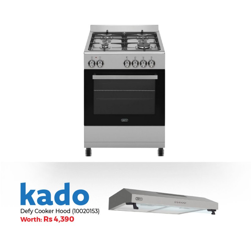 Defy DGS602 Cooker & Free Defy DCH60SS Cooker Hood