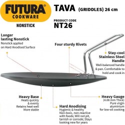 Futura NT26 26cm 4.06mm Non Stick Concave Tava