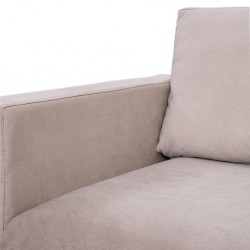 Oliver Sofa 1 Seater In Beige Fabric
