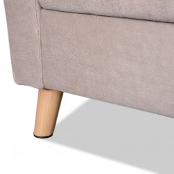 Oliver Sofa 1 Seater In Beige Fabric