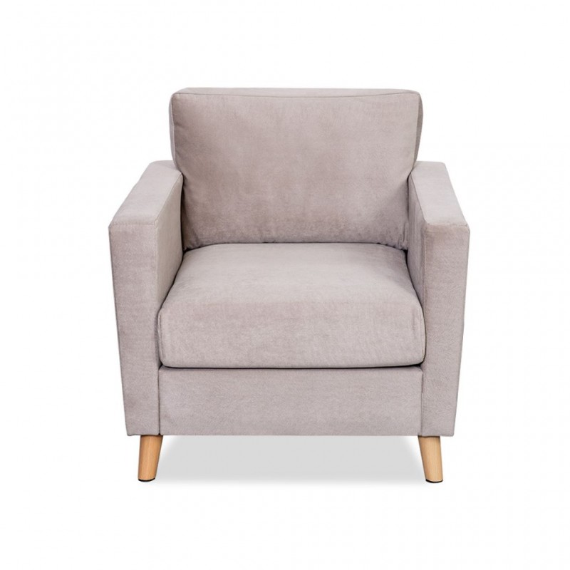 Oliver Sofa 1 Seater In Beige Fabric Oliver Sofa 1 Seater In Beige Fabric