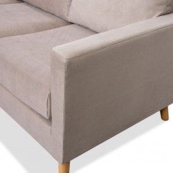 Oliver Sofa 2 Seater In Beige Fabric
