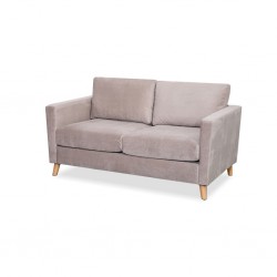 Oliver Sofa 2 Seater In Beige Fabric