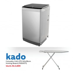 Defy DTL100S Washing Machine & Free Concetto CAH-075 120x38cm Ironing Board