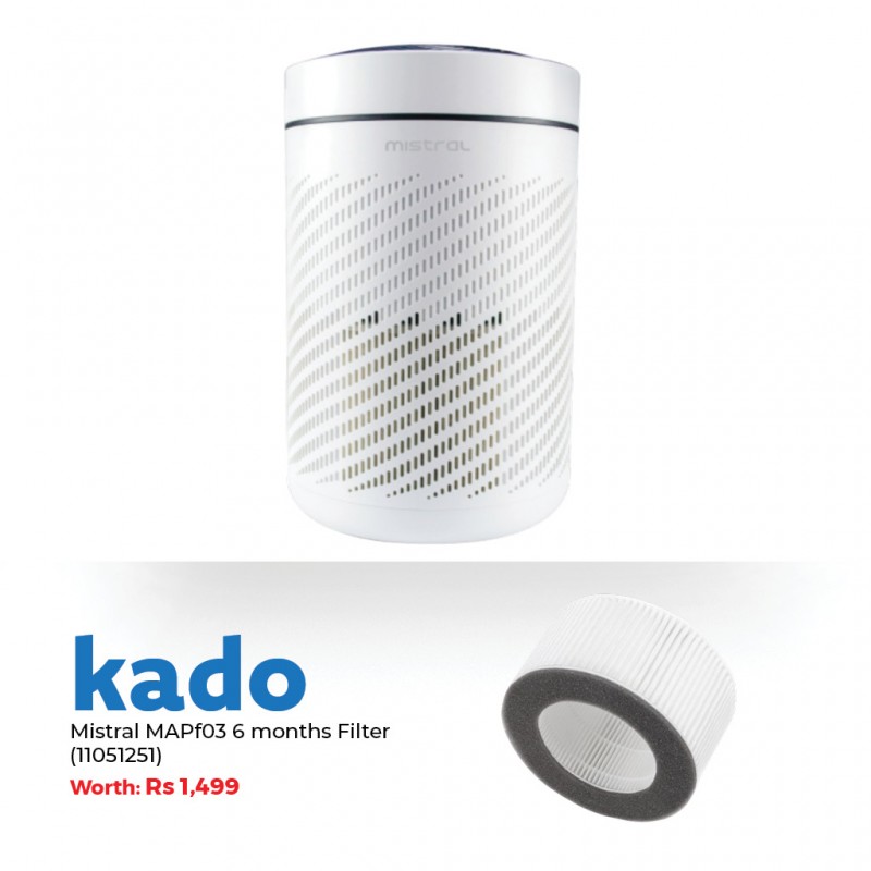 Mistral MAPF03 250Mᵌ/H HEPA Filter Air Purifier & Free Mistral MAFP03 6 mths Filter Mistral MAPF03 250Mᵌ/H HEPA Filter Air Purifier & Free Mistral MAFP03 6 mths Filter