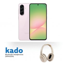 Samsung Galaxy A56 5G (8GB+256GB) Light Pink & Free Volkano Pebble Series Bluetooth Headphones Khaki