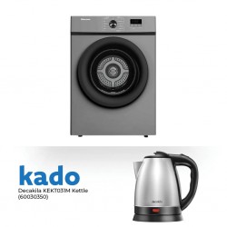 Hisense DV1W801UT Dryer & Free Decakila KEKT031M Stainless Steel Kettle