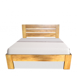Milan Bedroom Bed Frame Natural Teak