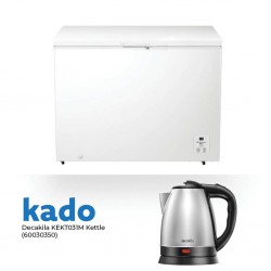Hisense FT386D4AWLYE Freezer & Free Decakila KEKT031M Stainless Steel Kettle