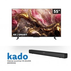 Hisense 55U6K 55" Qled Smart Tv 7 & Free Hisense HS204 Sound bar 2.0 CH
