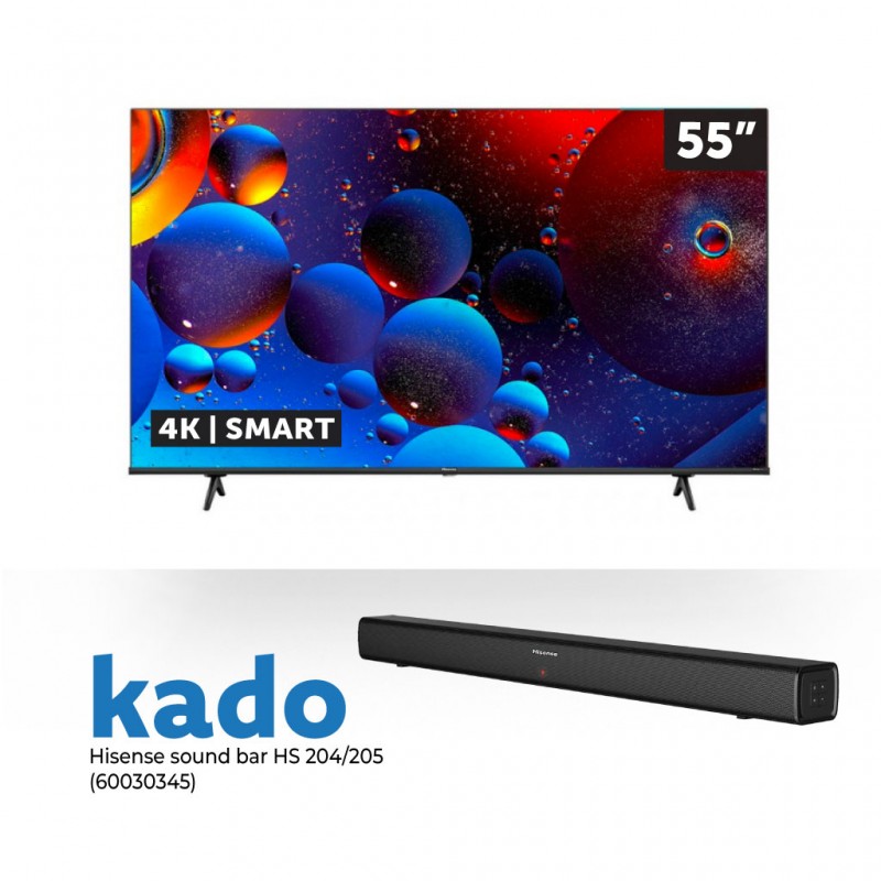 Hisense 55E7H 55” Qled Smart Tv and Free Hisense HS204 Sound bar 2.0 CH Hisense 55E7H 55” Qled Smart Tv and Free Hisense HS204 Sound bar 2.0 CH