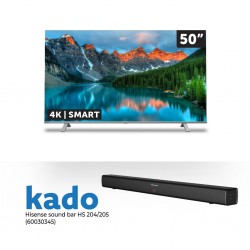 Toshiba 50C350KE 50” 4K Smart TV and Free Hisense HS204 Sound bar 2.0 CH