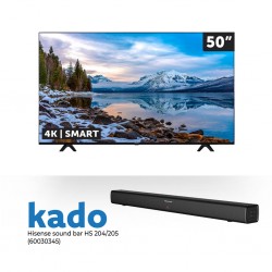 Hisense 50A6H-50A53FXVT 50'' 4K Smart TV & Free Hisense HS204 Sound bar 2.0 CH