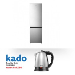 Hisense RB329N4ACE Refrigerator & Free Decakila KEKT031M Stainless Steel Kettle