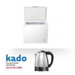 Hisense FC124D4AWE Freezer & Free Decakila KEKT031M Stainless Steel Kettle