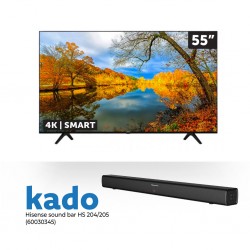 Hisense 55A7100F 55'' 4K Smart TV & Free Hisense HS204 Sound bar 2.0 CH