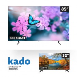 Hisense 85U7H 85" ULED 4K smart & Free 32" Hisense TV