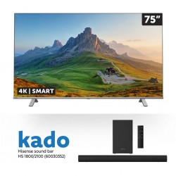 Toshiba 75C350LN 75" 4K smart LED TV & Free Hisense HS 2100 Sound bar