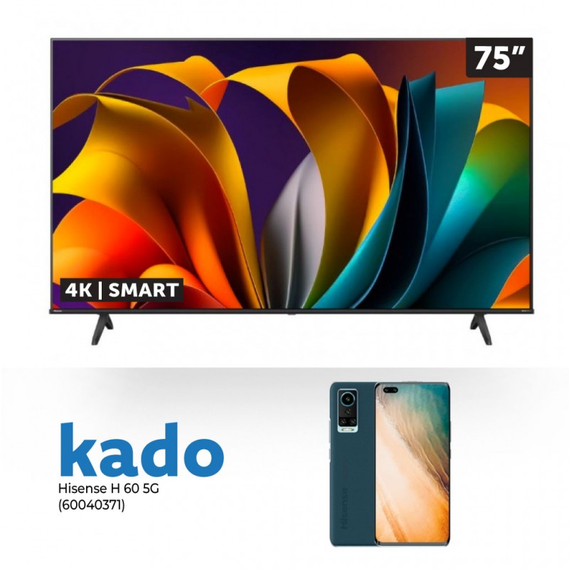 Hisense 75A6N 75" 4K Smart Led TV & Free Hisense Smart Phone H60 5G