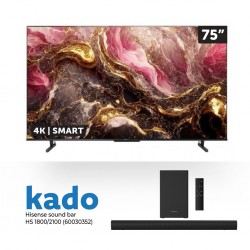 Hisense 75U6K 75" Qled Smart Tv & Free Hisense HS 2100 Sound bar