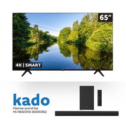 Hisense 65A6H/65A53FXVT 65'' 4K Smart TV & Free Hisense HS 2100 Sound bar