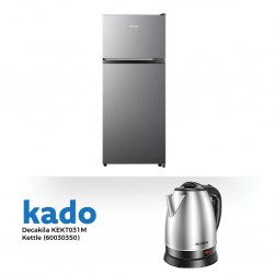 Hisense RT161D4ADE Refrigerator & Free Decakila KEKT031M Stainless Steel Kettle