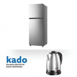 Hisense RT422N4ACE Refrigerator & Free Decakila KEKT031M Stainless Steel Kettle