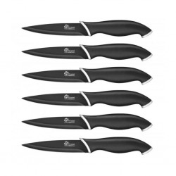 Pradel Set Of 6 Black Non-Stick Blade Knives P0001515/CC006N "O"