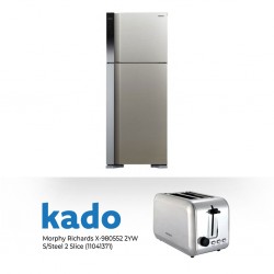 Hitachi R-V541PRU0 Refrigerator & Free Morphy Richards X-980552 2YW S/Steel 2 Slice Toaster