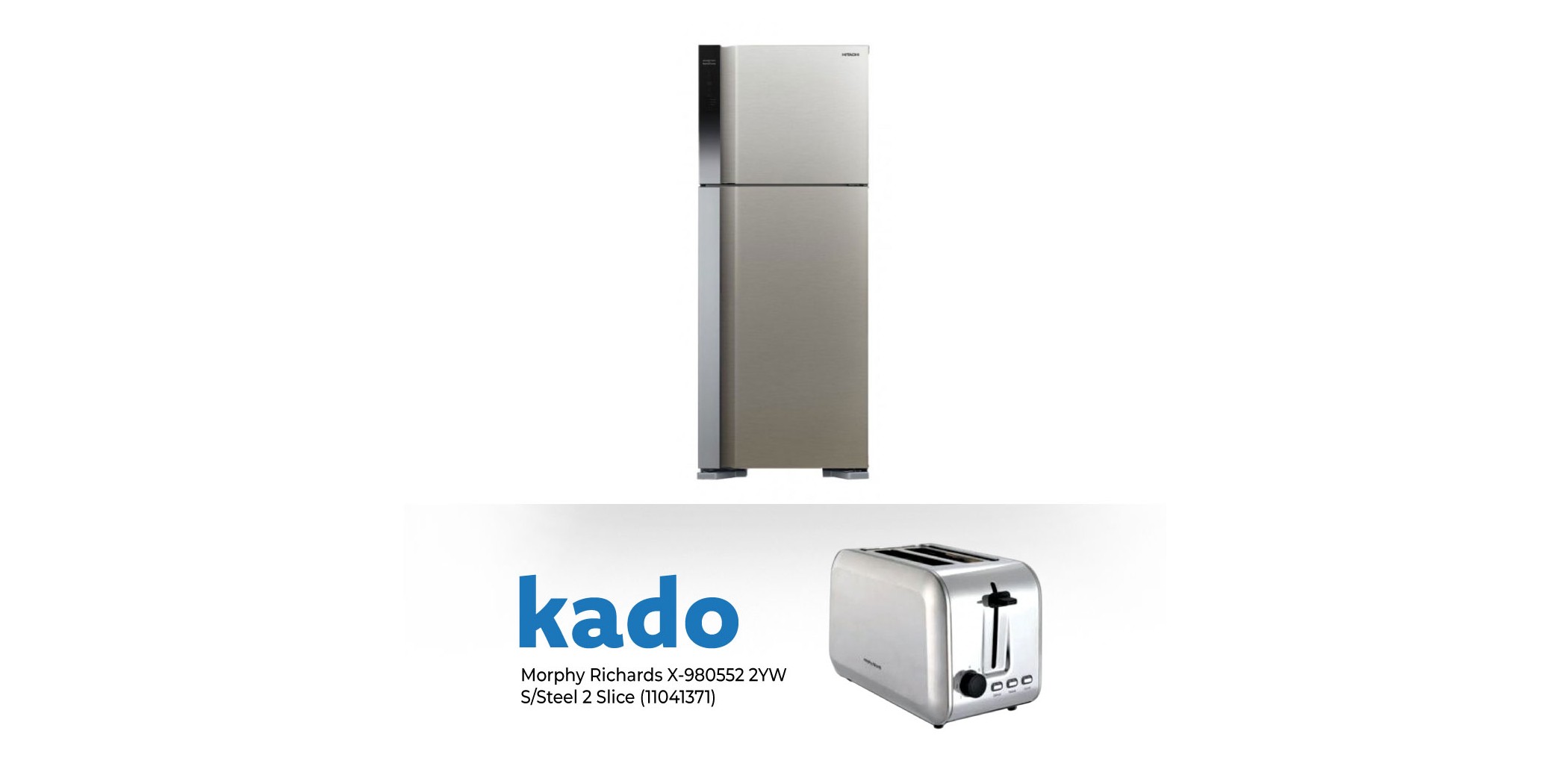 Hitachi R-V541PRU0 Refrigerator & Free Morphy Richards X