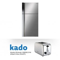 Hitachi R-V661PRU0 Refrigerator & Free Morphy Richards X-980552 2YW S/Steel 2 Slice Toaster