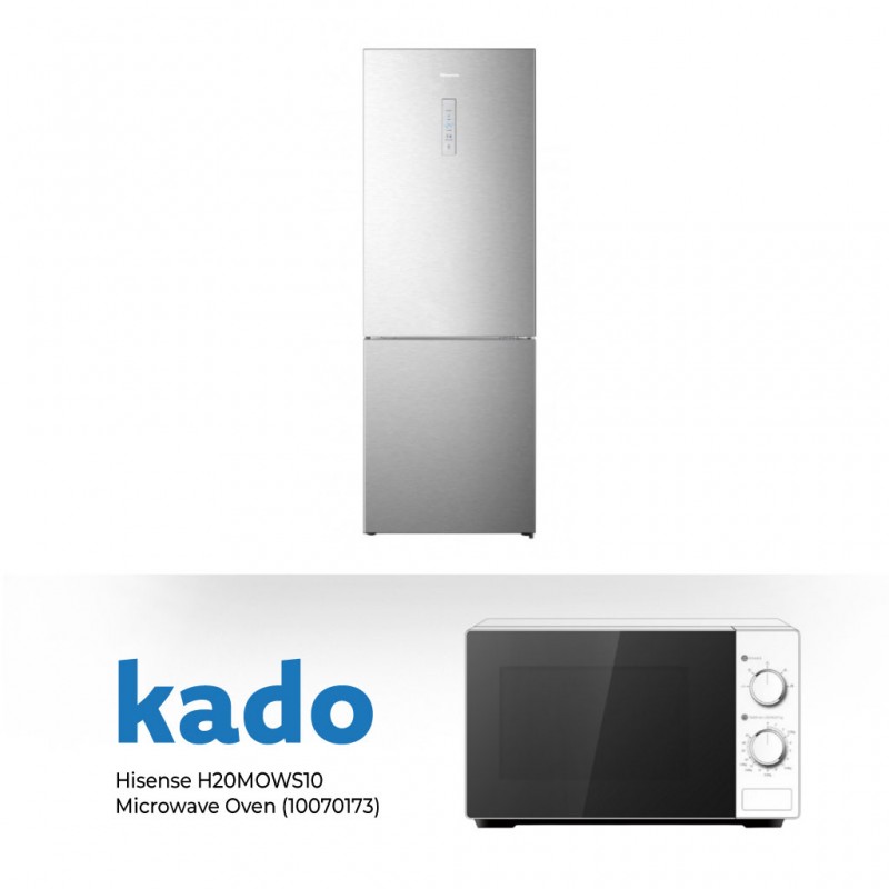 Hisense RB645N4BCE Refrigerator & Free Hisense H20MOWS10 Microwave Oven