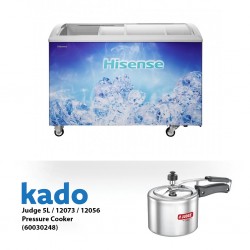 Hisense FC-39DD Freezer & Free Judge 5L Pressure Cooke
