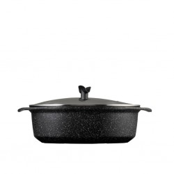 Pradel Premium 39 x 28cm 3pcs Oval Pot Cast Aluminium With Glass Lid PCUI001028 "O"