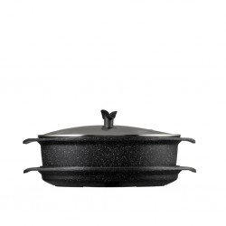 Pradel Premium 39 x 28cm 3pcs Oval Pot Cast Aluminium With Glass Lid PCUI001028 "O"
