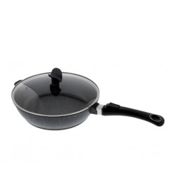 Pradel Estia 24cm Stone Style Saute Pan With Glass Lid - P0002361/59391M "O"
