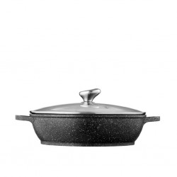 Pradel Premium 32cm Cast Aluminium Slow Cooker With Glass Lid - PCUI001017 "O"
