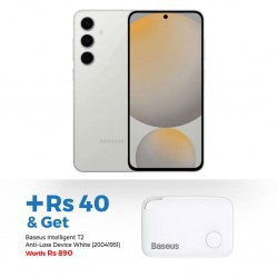 Samsung Galaxy S24 FE Silver & Baseus Intelligent T2 Anti-Loss Device White Zlfdqt2-02