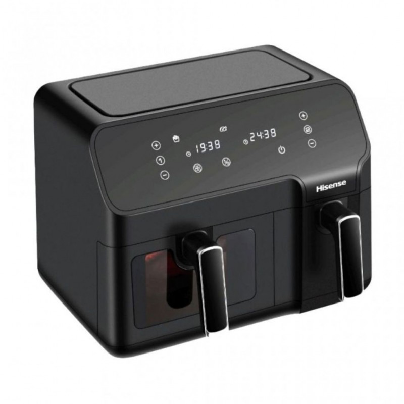 Hisense H09AFBK2S5 5.5L+3.3L Black LED 2YW Dual Air fryer "O" Hisense H09AFBK2S5 5.5L+3.3L Black LED 2YW Dual Air fryer "O"