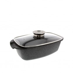 Pradel Premium 39 x 22cm Baking Dish Cast Aluminium With Glass Lid - PCUI001033 "O"