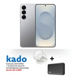 Samsung Galaxy S25 Silver & Free Baseus Eli Sport 1 Open-Ear Tws Earbuds + ENERGIZER 10,000mAh POWERBANK BLACK