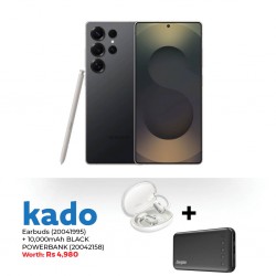 Samsung Galaxy S25 Ultra Titanium Black & Free Baseus Eli Sport 1 Open-Ear Tws Earbuds + ENERGIZER 10,000mAh POWERBANK