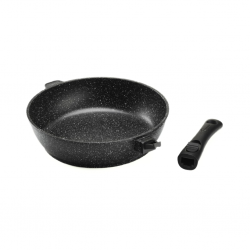 Pradel Premium 28cm Sauté Pan Cast Aluminium Removable Handle With Glass Lid - PCUI001008 "O"