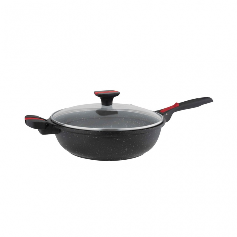 Pradel Volna 24cm Sauté Pan Stone Shape Removable Handle - P0001769/92391M "O"