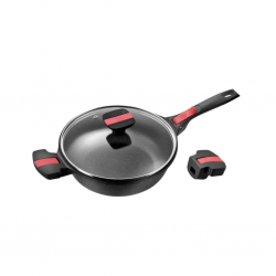 Pradel Volna 24cm Sauté Pan Stone Shape Removable Handle - P0001769/92391M "O"