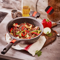 Pradel Volna 24cm Sauté Pan Stone Shape Removable Handle - P0001769/92391M "O"