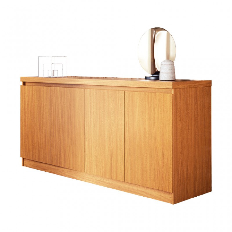 Truzzi 4Drs Sideboard Natural Particle Board Truzzi 4Drs Sideboard Natural Particle Board